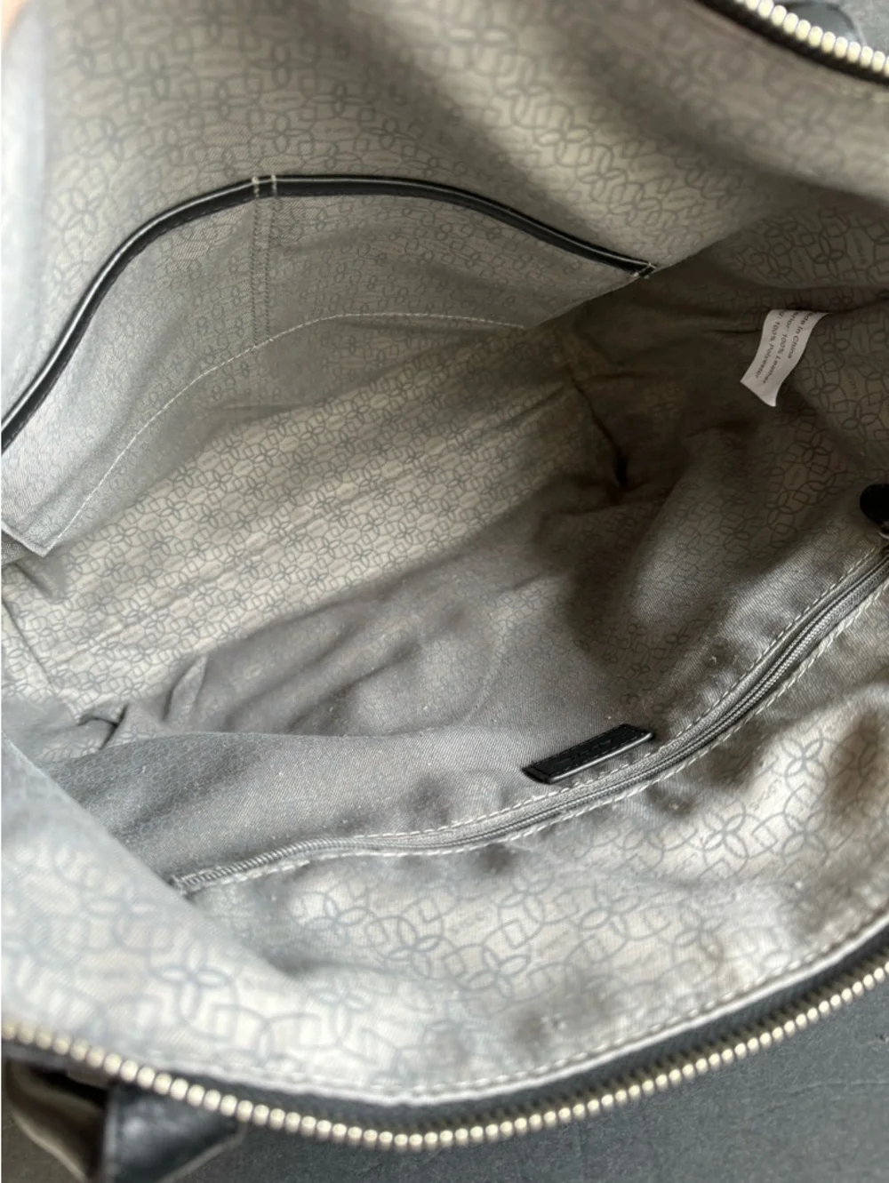 LODIS Black Leather Shoulder Tote Bag‎ Work Laptop Travel Purse